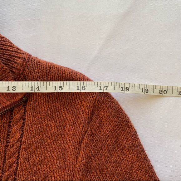 NWT Free People Red Jasper Mont Blanc Long Sleeve Mini Sweater Dress Size Large - Picture 13 of 16